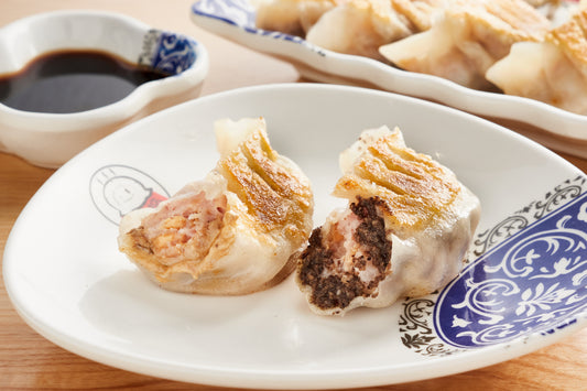 龍鳳松茸生餃(白松露&黑松露) Black & White Truffle with Pork Raw Dumplings (12pcs)