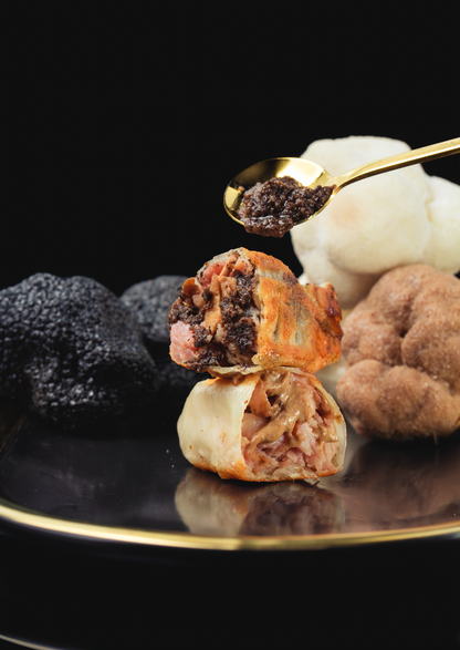 龍鳳松茸生餃(白松露&黑松露) Black & White Truffle with Pork Raw Dumplings (12pcs)